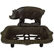 Pig Motif Cast Iron Antique Look Soap Dish