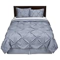 Home Kissing Pleat Comforter Set - Blue Magic