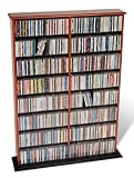 Prepac CD, DVD, Video Double Width Storage Rack - Cherry - MA-0640