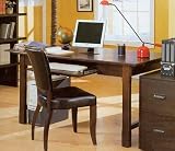 Wood Grain Finish Desk And Matching Chair