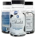 Lactose Shield - Powerful Lactose Intolerance Defense (80 Capsules) ★Potent Lactase Enzyme Probiotics ★Improves Digestion and Defends Against Bloating, Diarrhea, & Abdominal Discomfort