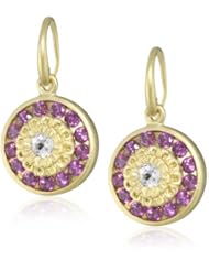 Renata de Dalmas Rhodolites and White Topaz Drop Earrings
