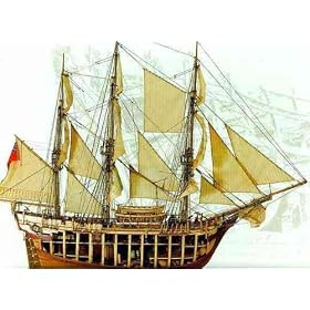 HMS Bounty Cutaway Wooden Ship Model Kit by Artesania Latina by Warehouse 36