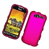 Pink Hard Plastic Rubberized Case Cover for HTC myTouch 4G