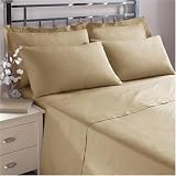 Sanderson Luxury Percale Taupe Double Flat Sheet