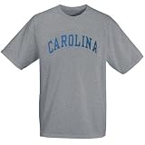 North Carolina Tar Heels Ash Horizontal Arch Logo T-shirt