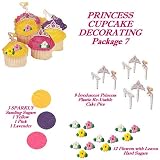 Click for larger image of Princess Cakes - Do-It-Yourself Cupcake Decorating Package 7 - 24 Total Pieces