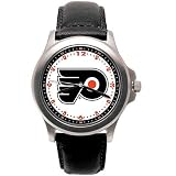 LogoArt Philadelphia Flyers Men's Leather Rookie Watch