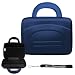 BLUE Durable Premium Travel Hard Nylon Carrying Case For Motorola Zoom Tablet (Compatible with All Models) + Includes a eBigValue (TM) Determination Hand Strap Key Chain