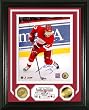 Pavel Datsyuk Autographed Gold Coin Photo Mint
