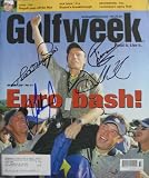2004 Ryder Cup Golfweek autographed by Clarke, Jimenez, Langer & Westwood