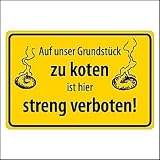 Produkt-Bild: Lustige Schilder Hundekot