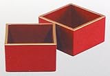 Japanese Lacquer Sake Cup Red W/gold Edge