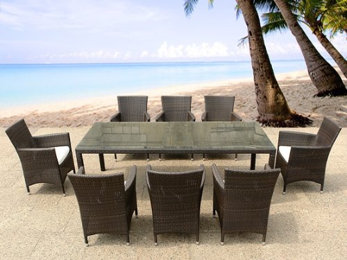 18 teiliges GARTENSET “Italy” mit 30 tägigem RÜCKGABERECHT! – Möbel – Tisch – Stuhl – Rattan