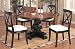 Brown And Black Round Top Dining Set