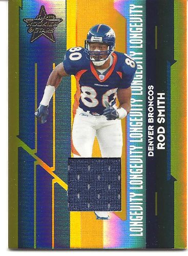 Rod Smith 2006 Leaf Rookies and Stars Materials Longevity Gold 029/250 Jersey Card #33