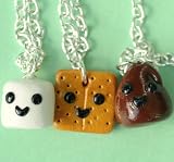 Handmade S'Mores Three-Way Best Friend Necklaces