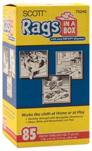 Kimberly Clark/ Scott #75240 85PK Boxed White Rag