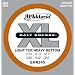 D'Addario EHR340 Half Round Electric Guitar Strings, Light Top/Heavy Bottom, 10-52
