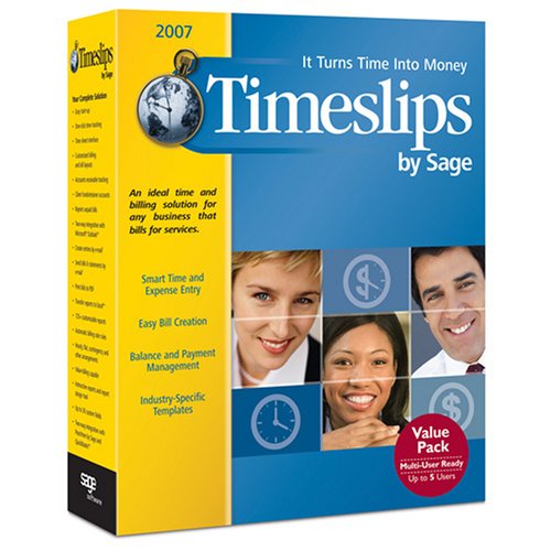 Timeslips By Sage 2007 Multi User Value Pack 5 Workstations