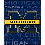 Michigan Wolverines NCAA Light Weight Fleece Blanket (031 Series) (50x60)