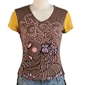 Jessie G. Women's Printed Scoop Neck Tee