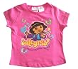 Toddler Girls Dora the Explorer Exploring Good Times Dark Pink T-Shirt