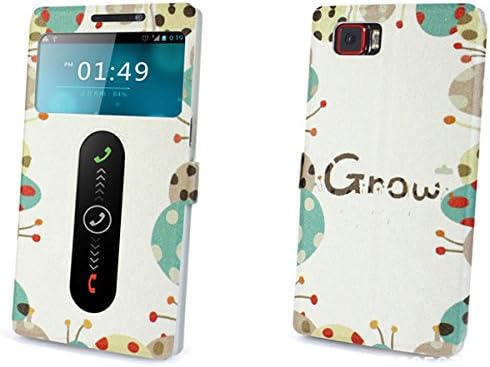 Lenovo Vibe Z2 Pro K920 Case , Topratesell 2014 New Cartoon Flower Style Wallet Pu Leather Case Cover with Kickstand View Window for Lenovo Vibe Z2 Pro (No.1)