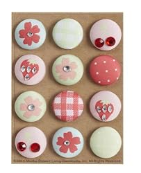 Martha Stewart Crafts Vintage Girl Fabric Brads