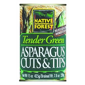 Native Forest Green Asparagus Cuts & Tips, 15-Ounce Cans (Pack of 6)