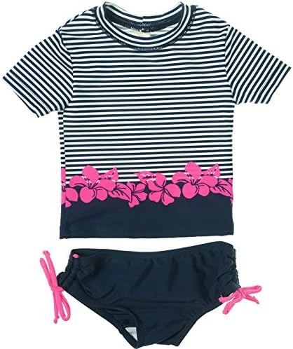 OshKosh Baby Girl's Striped Rashguard Set 12M