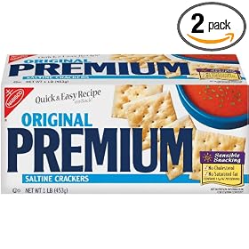 Nabisco Premium Saltine Crackers, 16-Ounce Boxes (Pack of 2)