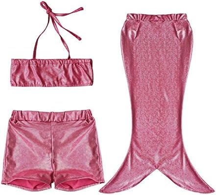 Mermaid Costume Dress-up Set (Small (3-5yrs), pink sparkles)