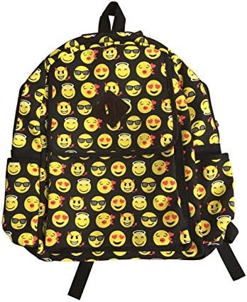 EMOTICON EMOJI BACKPACK SCHOOL BAG MULTI COLOR