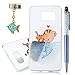 Galaxy S6 Case, YOKIRIN Slim Fit Thin Hard PC Case Special 3D Relief Printing Fish & Cat Love Pattern Design Scratch Resistant Full Protective Back Cover for Samsung Galaxy S6 (2015 Released)