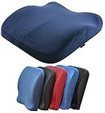 Medipaq® The Memory Foam Contoured Seat & Back Cushion - Reduce Back Ache, Improve Posture!