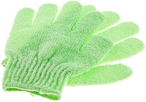 Bath Gloves - 1 Pair! Exfoliating Nylon Gloves - Best for Deep Scrubbing Assorted Colors