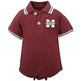 Mississippi State Bulldogs Maroon Infant Tipped Polo Creeper