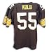 John Kolb Hand Signed Black Steelers Throwback Jersey