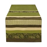Global Home Pieced Table Runner - Green