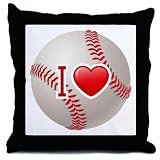 Throw Pillow I Love Baseball