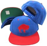 Buffalo Bills Blue/Red Two Tone Plastic Snapback Adjustable Plastic Snap Back Hat / Cap