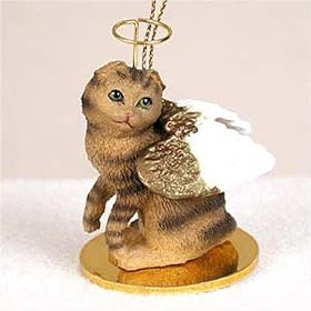 Scottish Fold, Brown Tabby Tiny Ones Cat Angel (2 in)