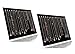 JIFF Velvet Necklace Jewelry Organizer/Tray/Pad /Showcase/ Display case (2 pack-Black 17 Hook Necklace Display)