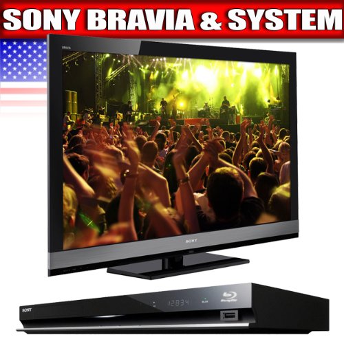 Sony Bravia EX700 Series 46-Inch LED HDTV, Black, Black + Sony BDP-S570 Blu-ray Disc Player