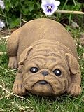 Eigenschaften Tiefes Kunsthandwerk GbR  / Tierfigur Steinfigur Mops Hund groß hellbraun