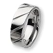 Grooved Polished Tungsten Carbide Ring (8.0 mm) - Sizes 7-13