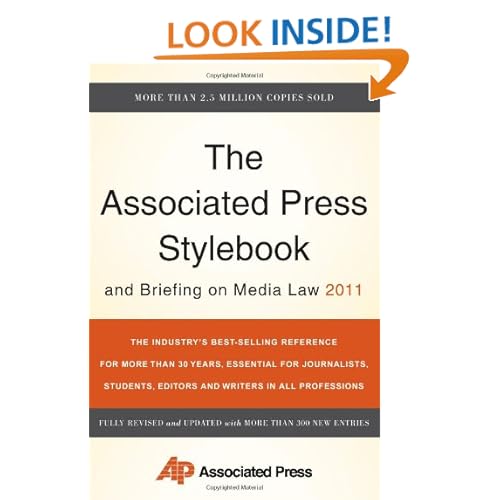 The Associated Press Stylebook and Briefing on Media Law 2011