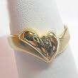 14K Yellow Gold Orange Diamond Ring