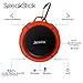 Bluetooth Shower Speaker SpeakStick PRO with, Listen to Music & Receive Phone Calls Anywhere, Powerful 5W Speaker, Micro SD and Built in Microphone, for Outdoor & Indoor Use - Red